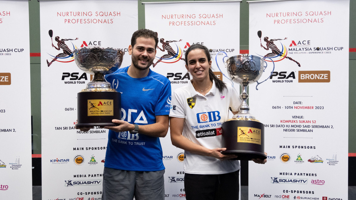 Egyptians Abdel Gawad and Nour El Tayeb were the best in Malaysia. PSA WORLD TOUR