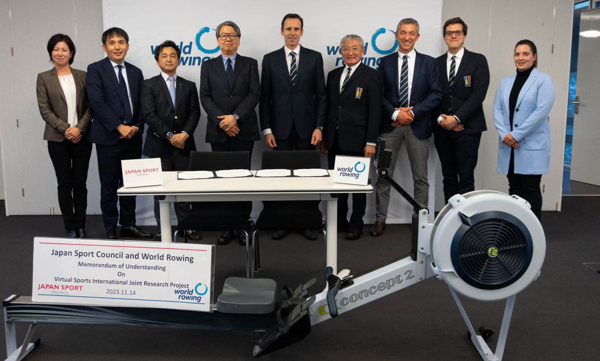World Rowing and the Japan Sport Council, working together. WORLD ROWING