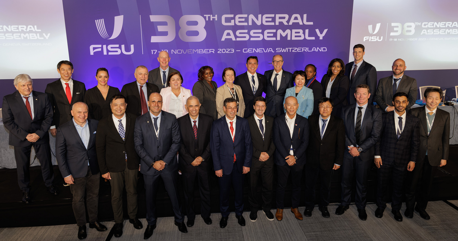 Official picture of the 38th FISU General Assembly in Geneva. FISU