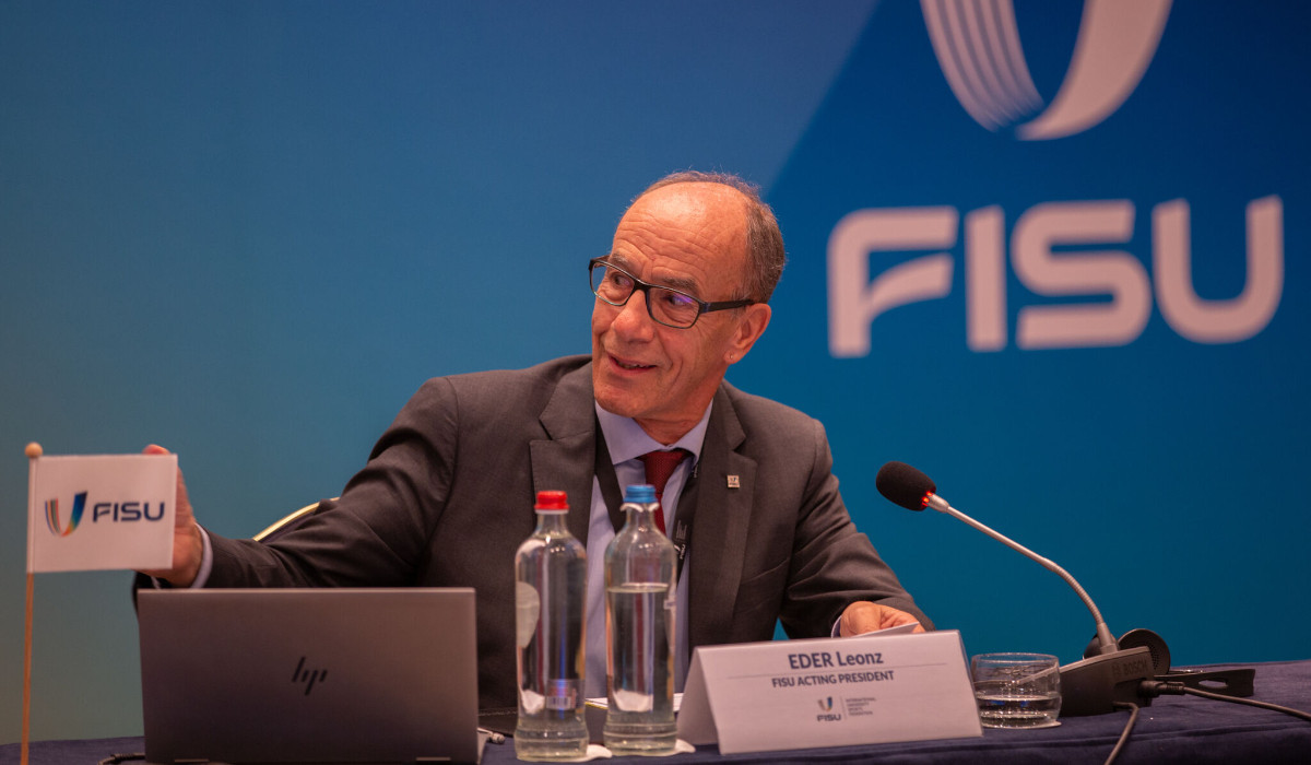 Leonz Eder unanimously elected FISU President