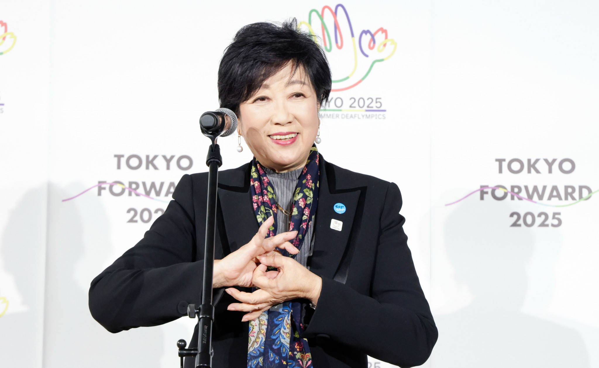 Tokyo Governor Yuriko Koike, at the opening of Miru Cafe ©TOKYO METROPOLITAN GOVERNMENT