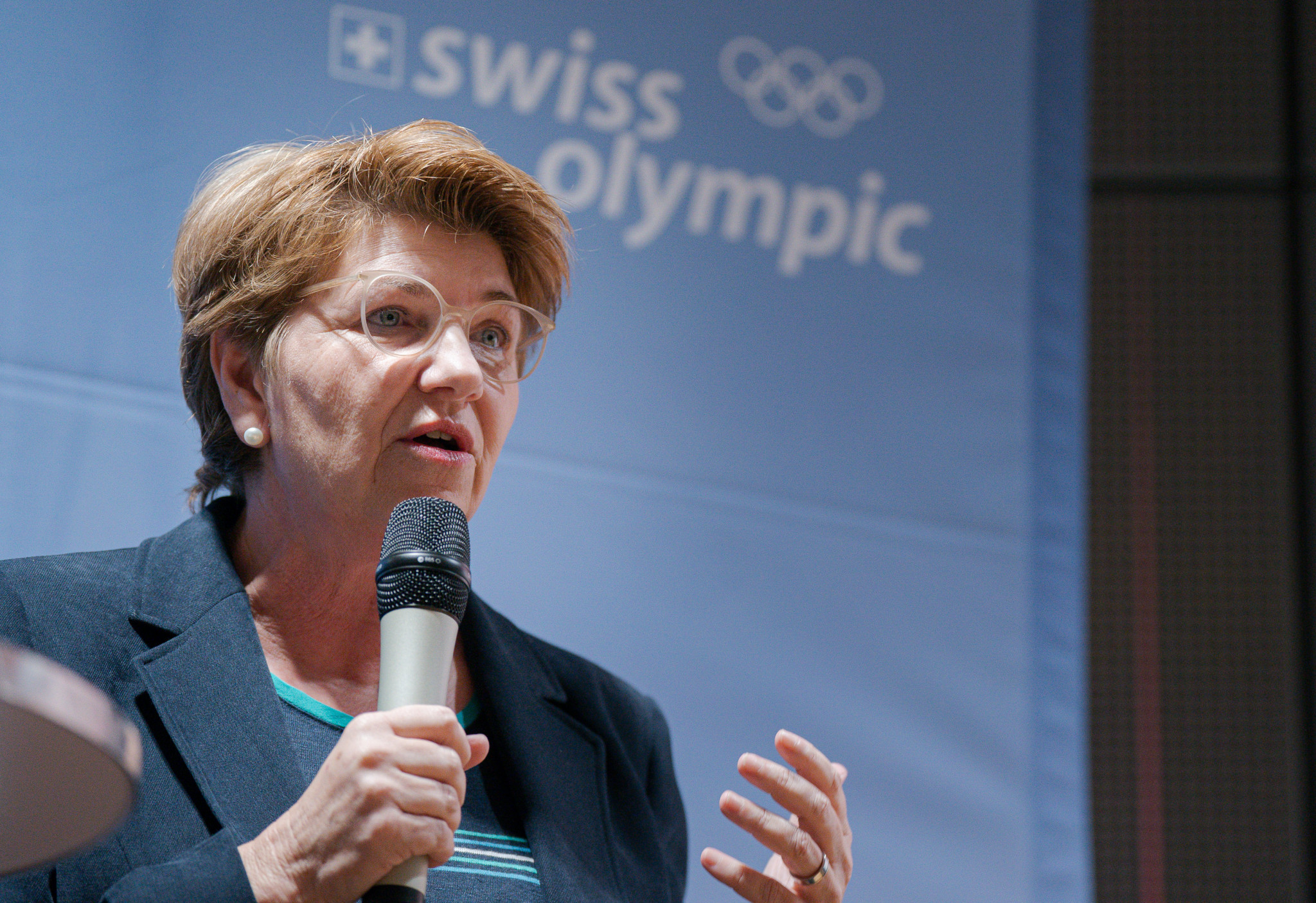 Viola Amherd, current Vice President of Switzerland. SWISS OLYMPIC