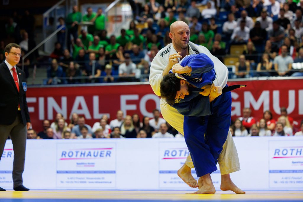 Action from the final battle between Tigers and UJS Muhlviertel © Judo Austria