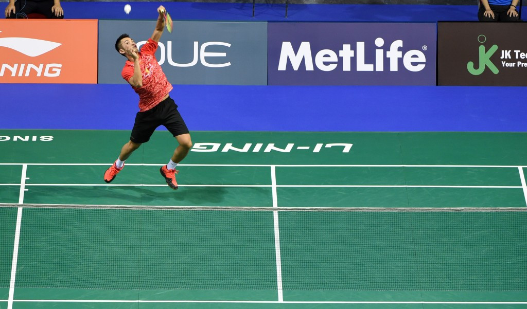 Two-time Olympic champion Lin Dan of China is also in the semi-finals of the event on home soil