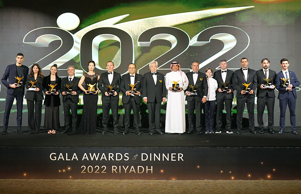 The winners of the World Taekwondo Gala Awards in 2022 © WT