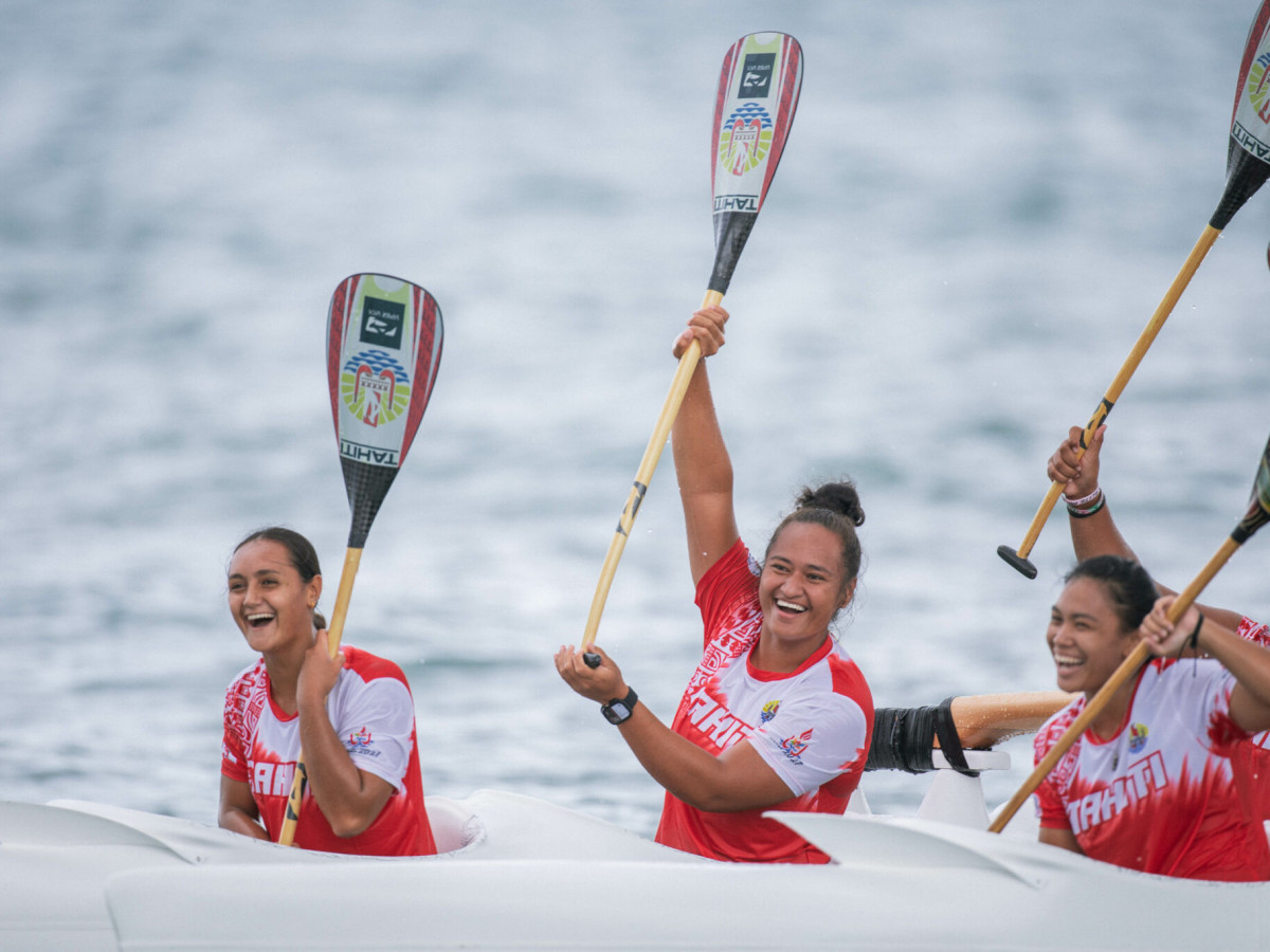 Sol2023: Tahiti fights for the second position with two golds on the first day of va'a