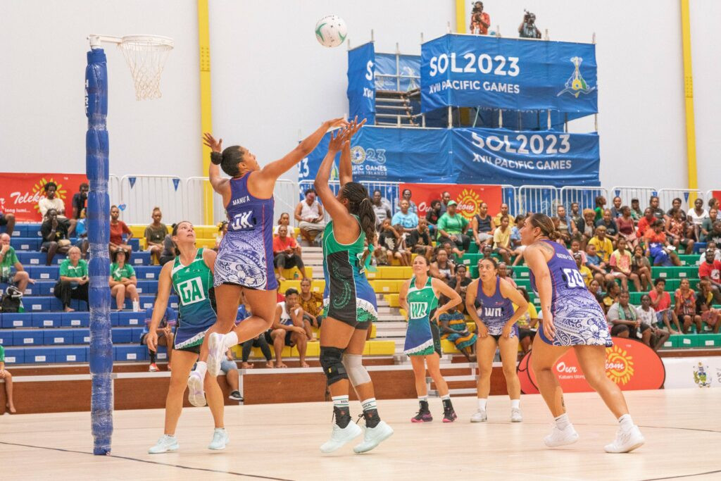 Samoa enjoyed a big win on day one. Photos: Paul Fefera, Pacific Games News Service
