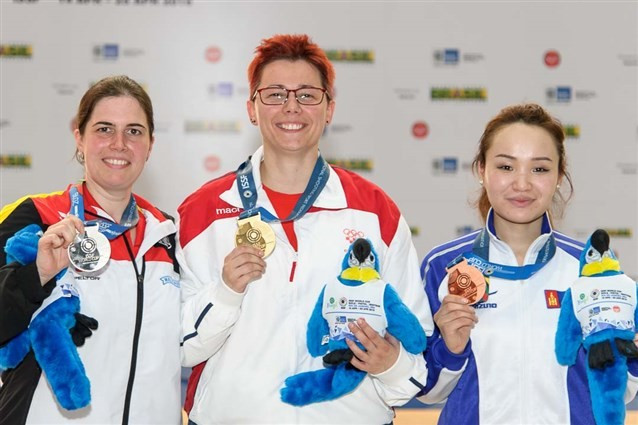 Snjezana Pejcic broke a world record and claimed gold at the ISSF World Cup in Rio ©ISSF