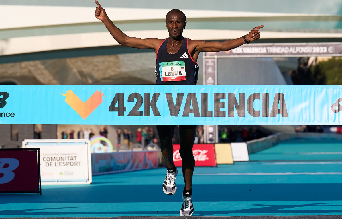 Sissay Lemma flew in the Valencia Marathon. © Getty Images