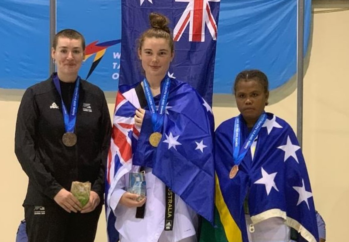 Australia took 8 gold medals in Pacific games’ Taekwondo tournament and dominated in Oceania Championships © Reba Stewart's facebook page