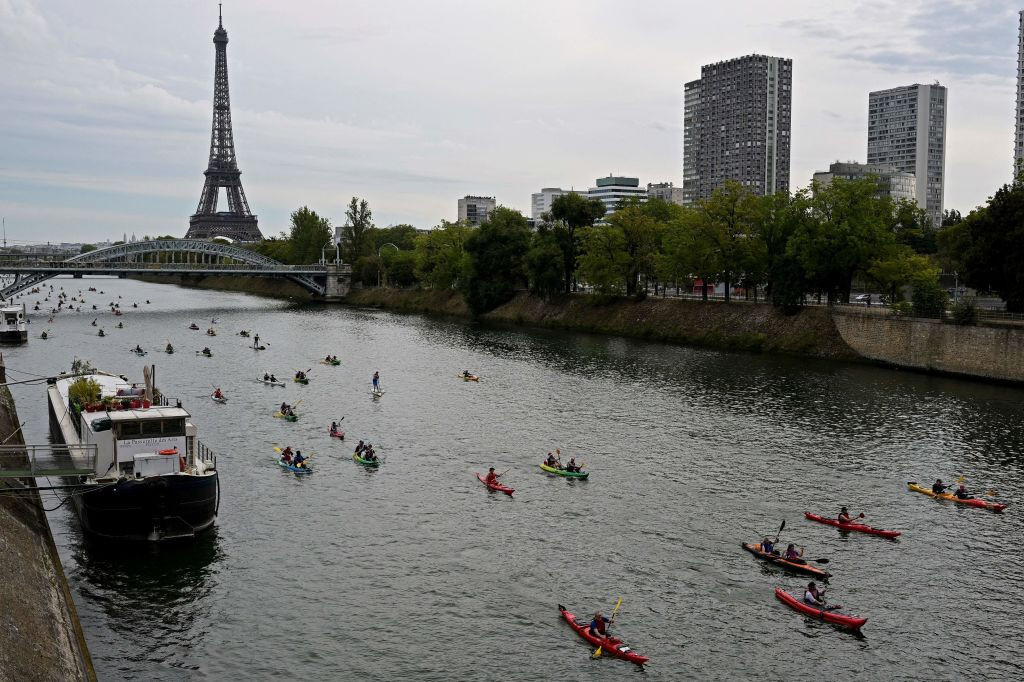 The Seine river in Paris as the landmark Eiffel Tower is seen. © Getty Images
