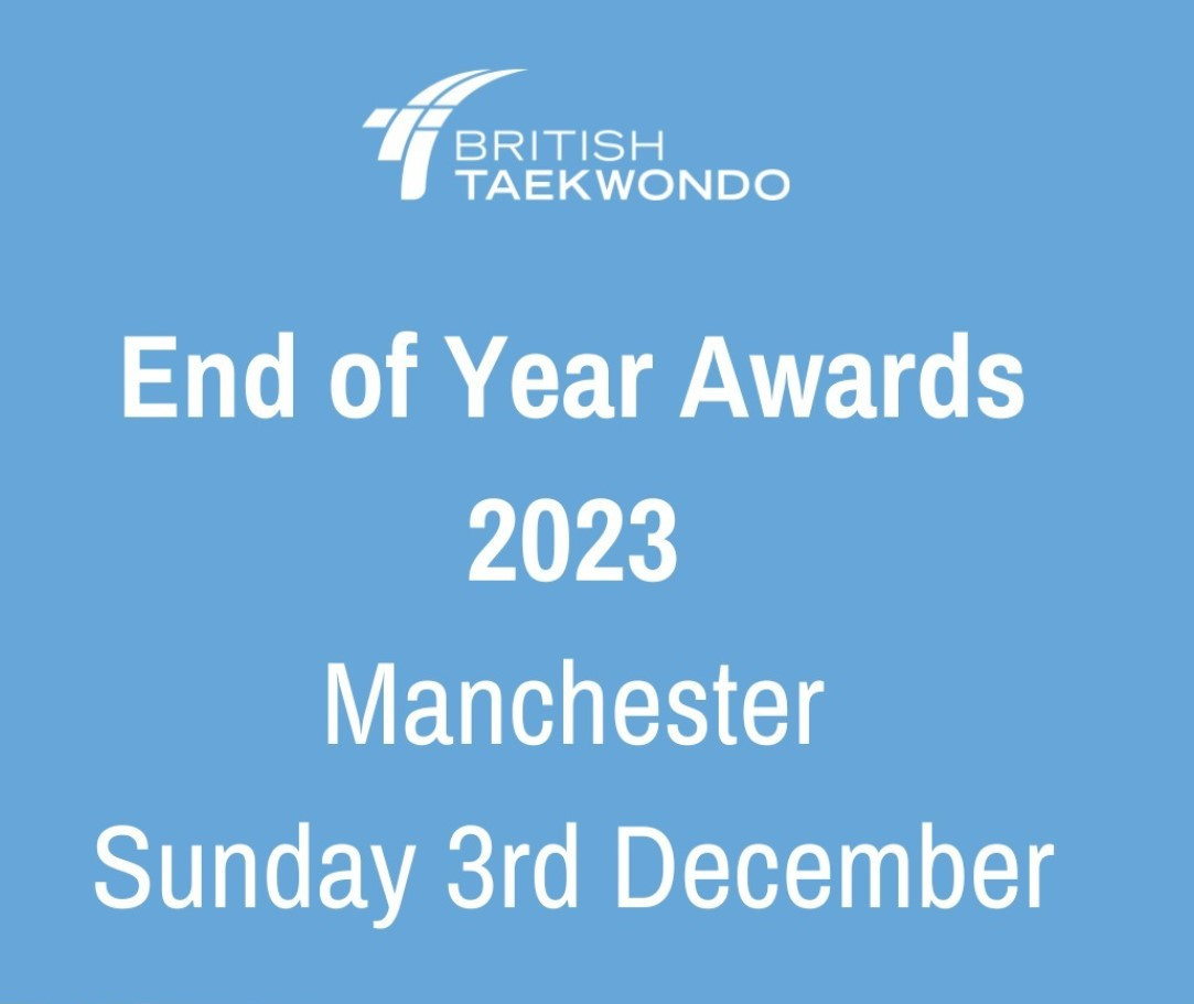 The award winners at the British Taekwondo End of Year Awards 2023