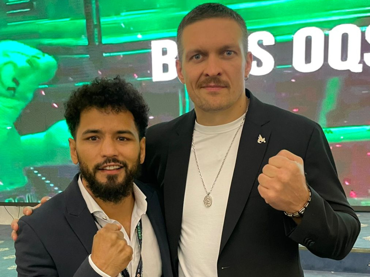 Goyat and Oleksandr Usyk, one of today's biggest boxing stars. WORLD BOXING