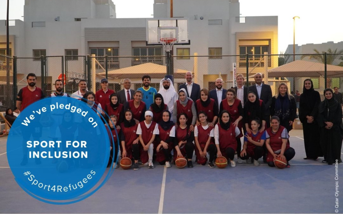 QOC signs Joint Sport Pledge on Inclusion and Protection of Refugees