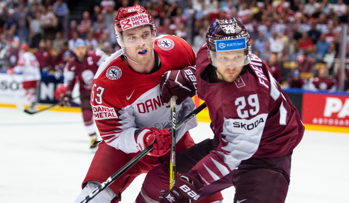 Denmark-Latvia at the IIHF World Championship in Jyske Bank Boxen. © Getty Images