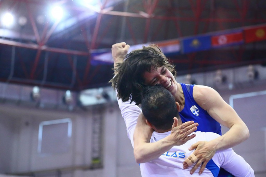 Maria Prevoloraki of Greece earned a quota place for her country in the 53kg event