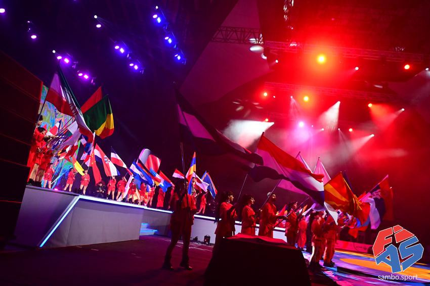 Opening Ceremony of the 2023 SAMBO World Championships in Yerevan. FIAS