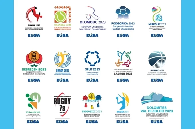 These 15 logos participated in the competition. EUSA