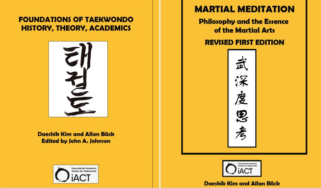 Two new Taekwondo books published by International Academic Center for Taekwondo