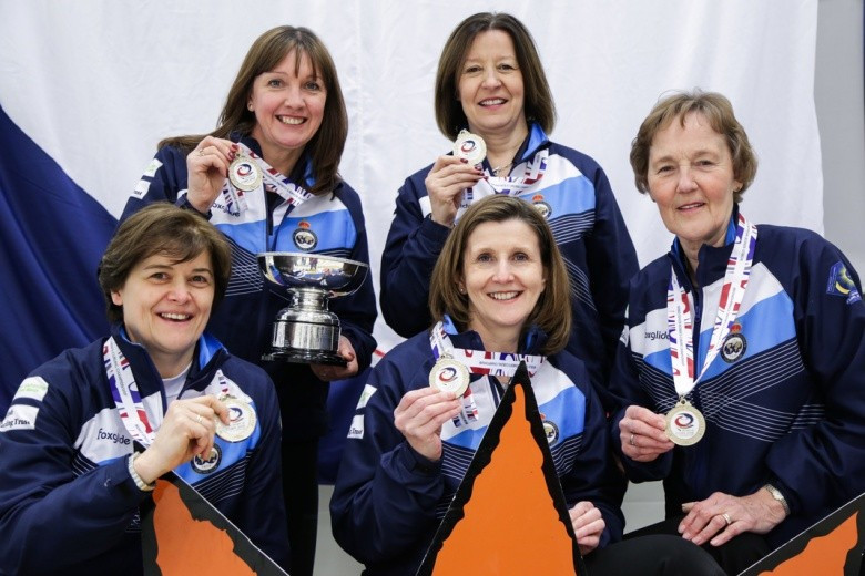 Scotland were crowned the women's world senior curling champions