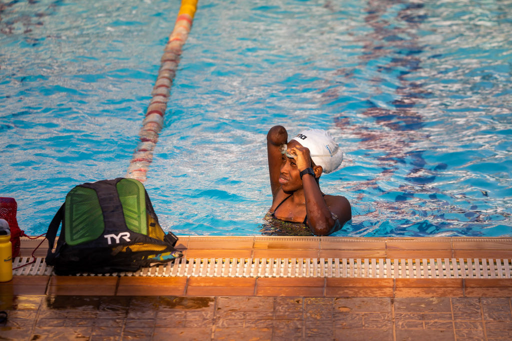 The youngest Paralympian in Tokyo, Ugandan swimmer Husnah Kukundakwe faces a tough test at the Paris Games. GETTY IMAGES