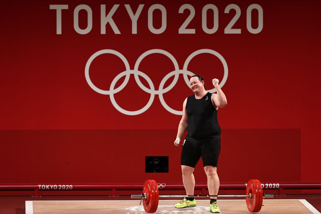 New Zealand's Laurel Hubbard at the Tokyo 2020 Olympics. GETTY IMAGES