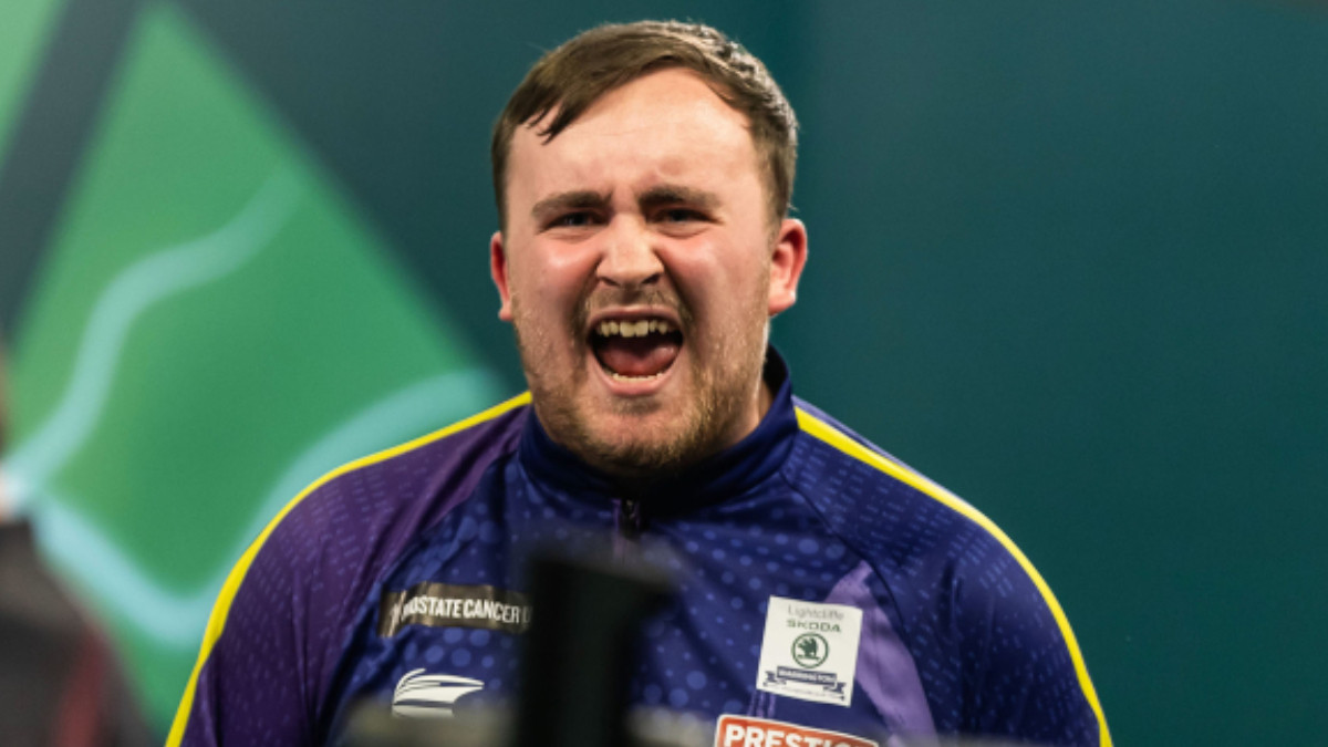 Luke Litter is making history at the 2024 PDC World Darts Championship. X PDC