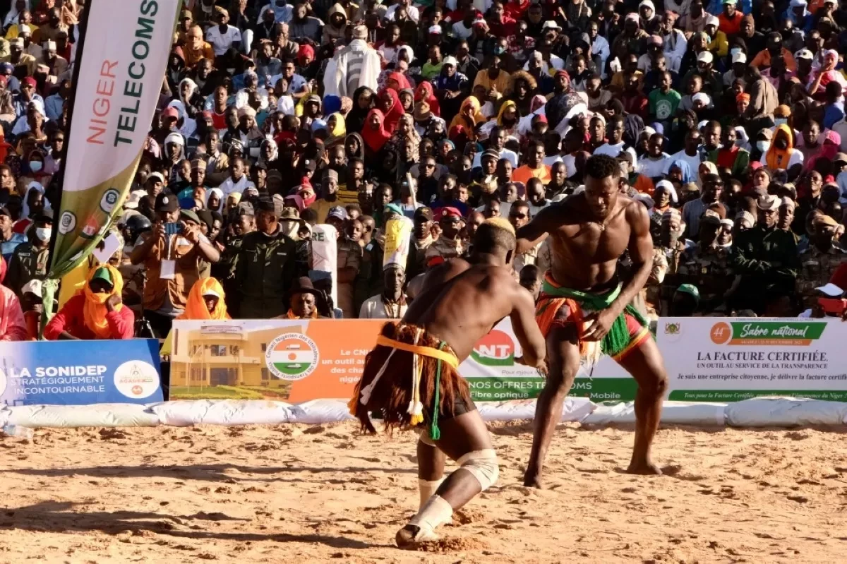 Niger celebrates unity in the wrestling arena © AFP