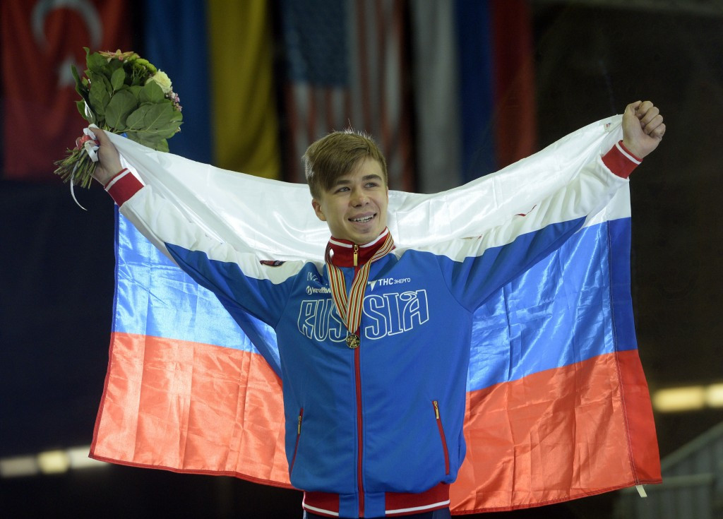Russia's Olympic short track speed skating champion Semion Elistratov is one of the most high-profile athletes to have had their provisional suspension for meldonium lifted ©Getty Images