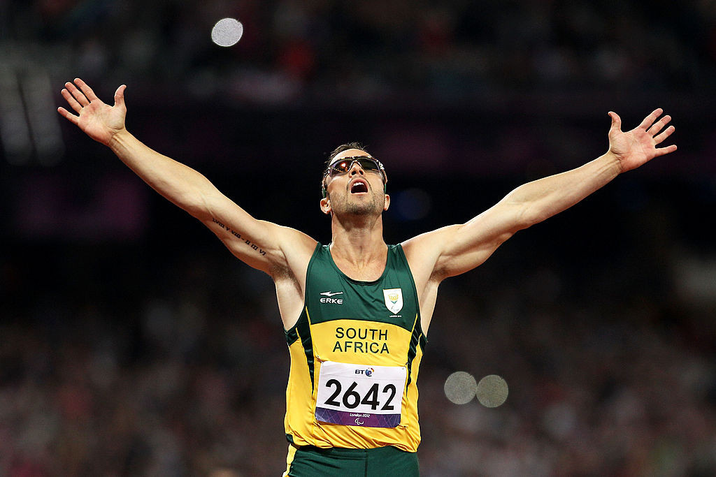These were the glory days of Oscar Pistorius. GETTY IMAGES