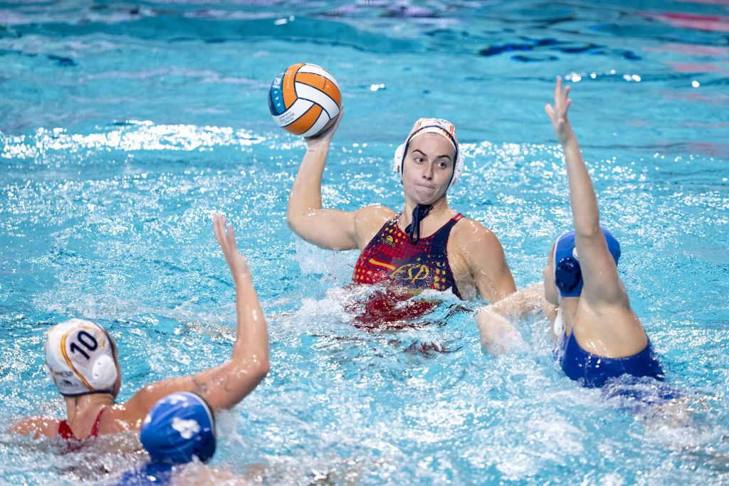 Spain vs. Israel at the European Water Polo Championship in Eindhoven in January this year. GETTY IMAGES