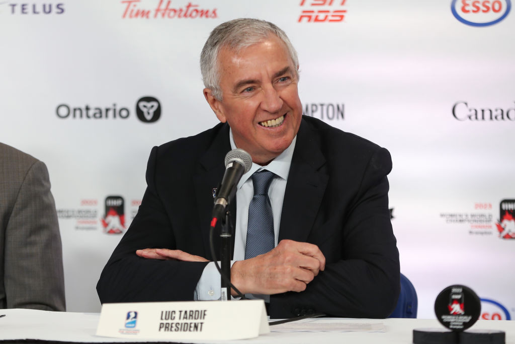 IIHF president Luc Tardif is lobbying for the NHL to return to the Olympics after 12 years. GETTY IMAGES