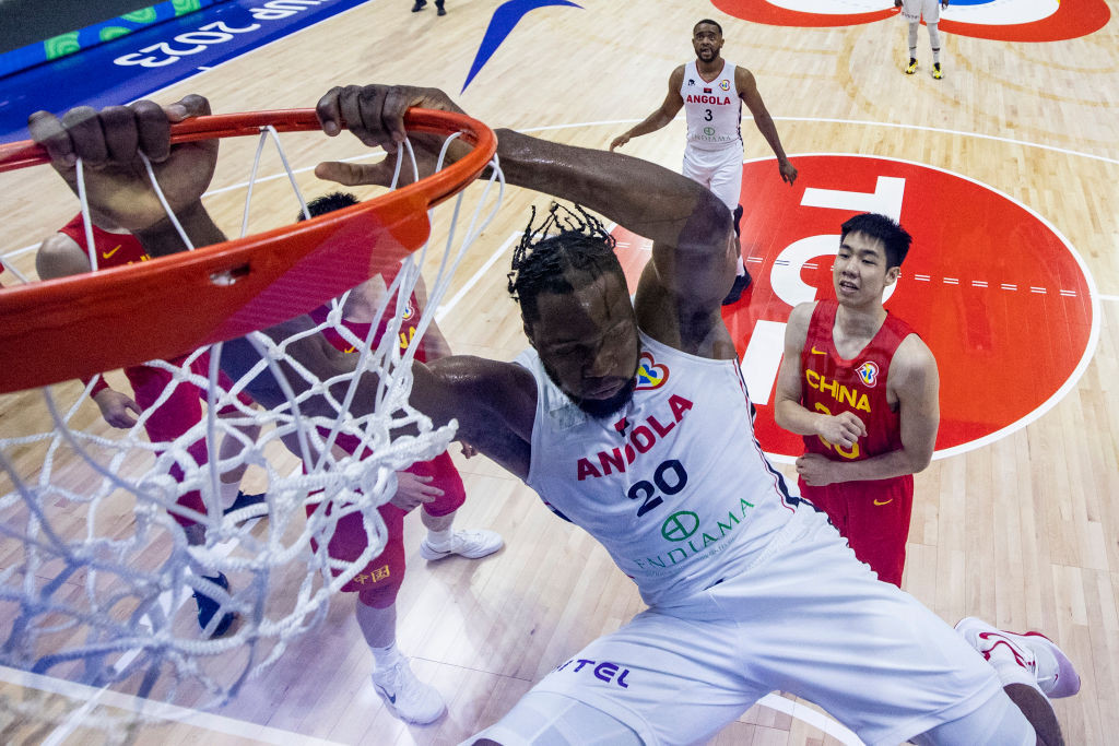 Angola's Bruno Fernando, at the 2023 FIBA Basketball World Cup in Manila. GETTY IMAGES