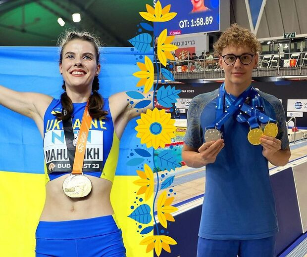 Mahuchikh and Zheltyakov, the best Ukrainian athletes in 2023. NOC UKRAINE