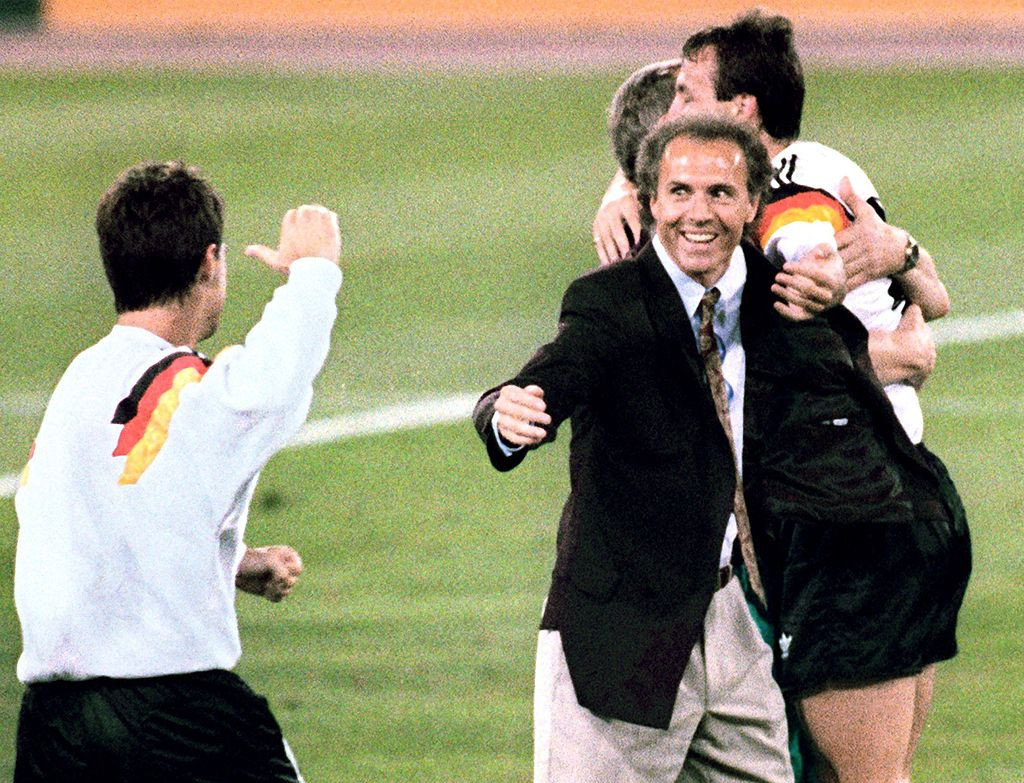 As a coach, Beckenbauer led West Germany to victory over Argentina in the 1972 World Cup final. GETTY IMAGES