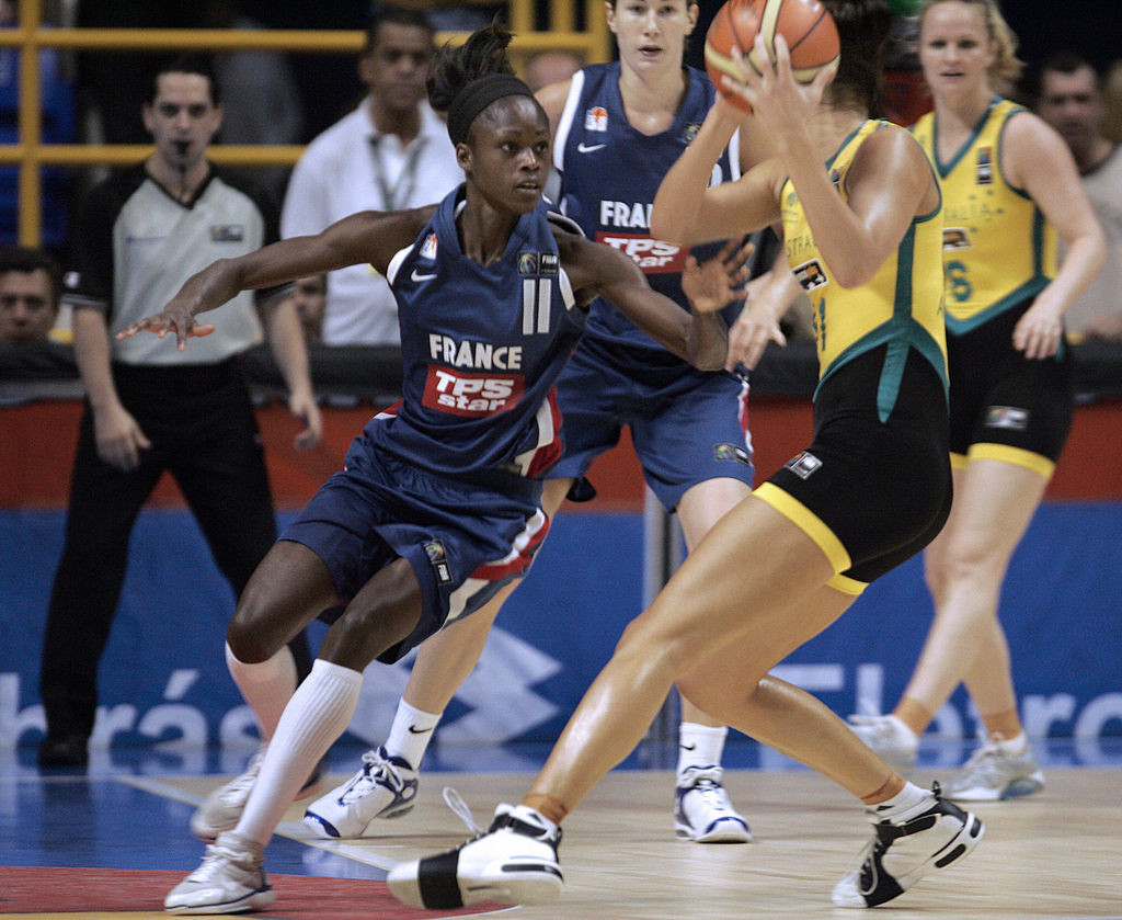 Emilie Gomis won the basketball silver medal with France at the 2012 Olympic Games. GETTY IMAGES