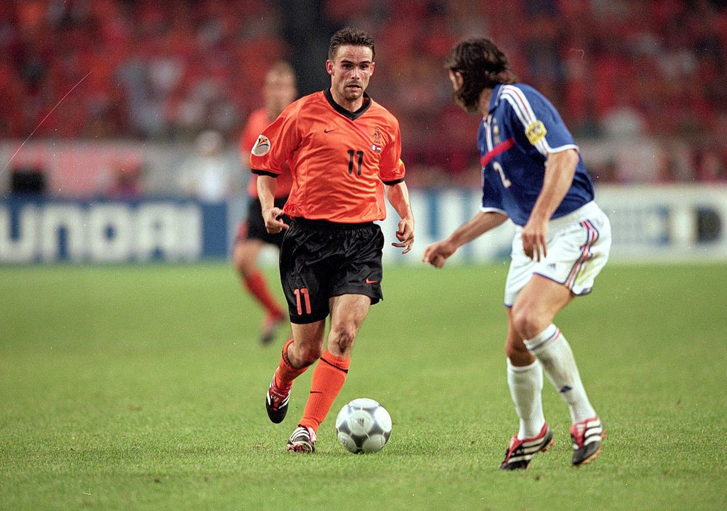 Marc Overmars played in two World Cups and three European Cups with the Netherlands. GETTY IMAGES