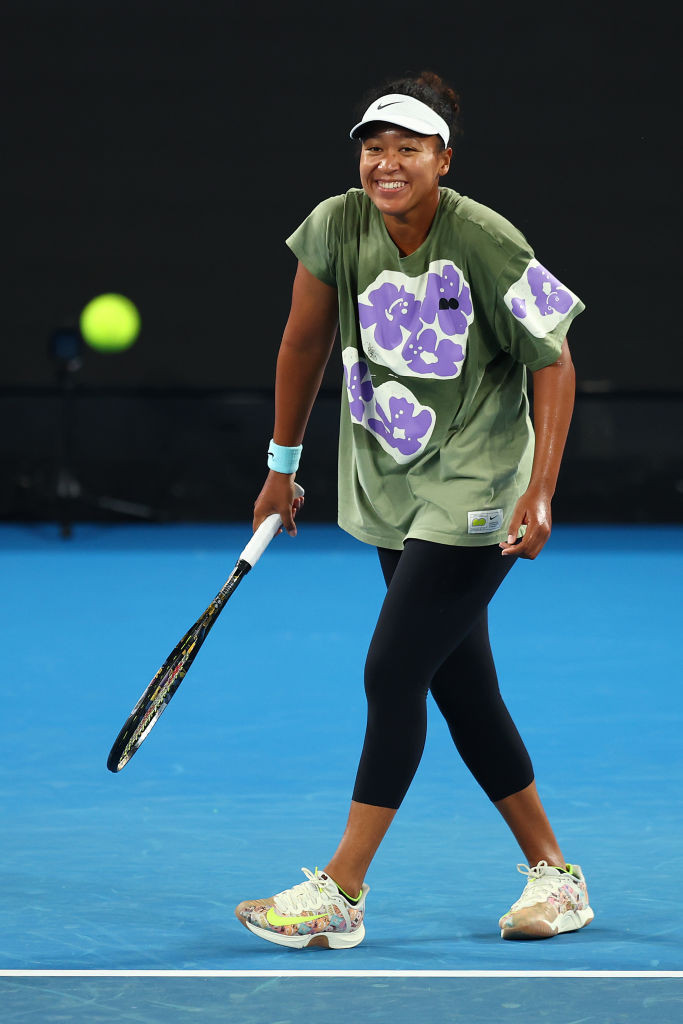 Japan's Naomi Osaka smiles ahead of the 2024 Australian Open at Melbourne Park. GETTY IMAGES