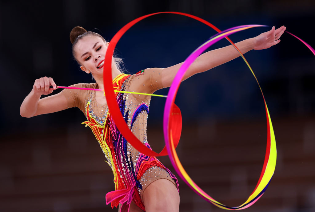 Anastasiia Salos of Team Belarus, competing at the Tokyo 2020 Olympic Games. GETTY IMAGES