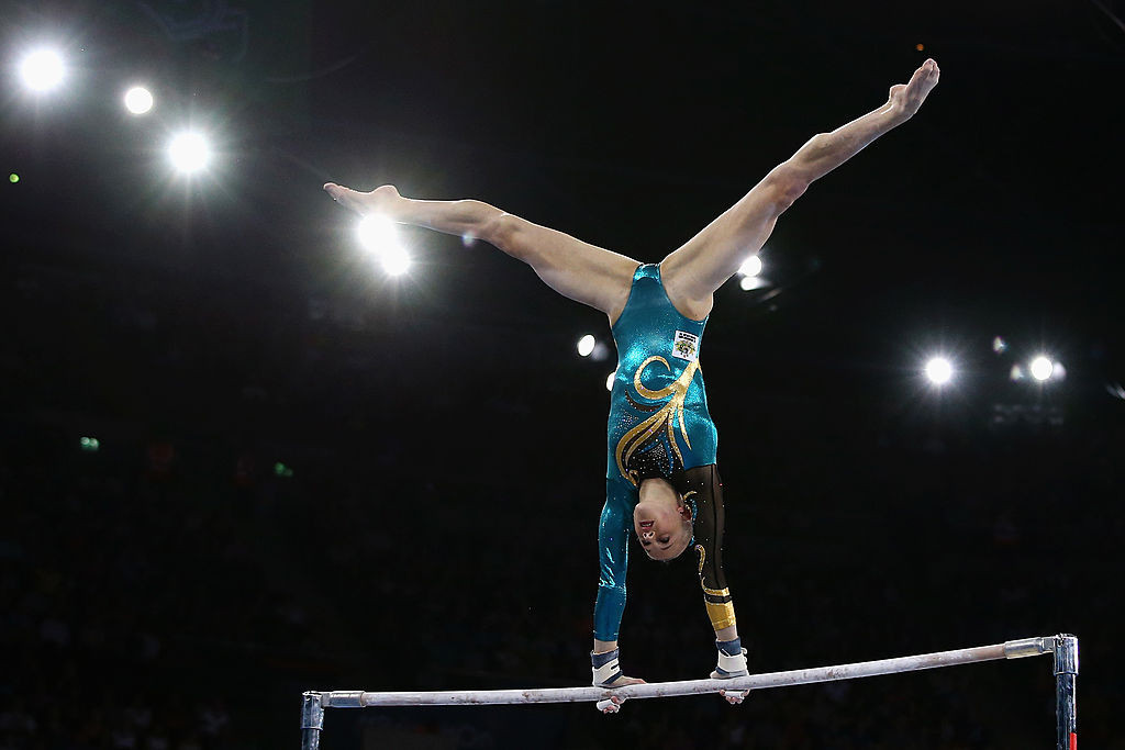 Georgia Rose Brown of Australia competes in the Women's Team Final & Individual Qualification at the SECC Precinct during Glasgow 2014 Commonwealth Games. GETTY IMAGES