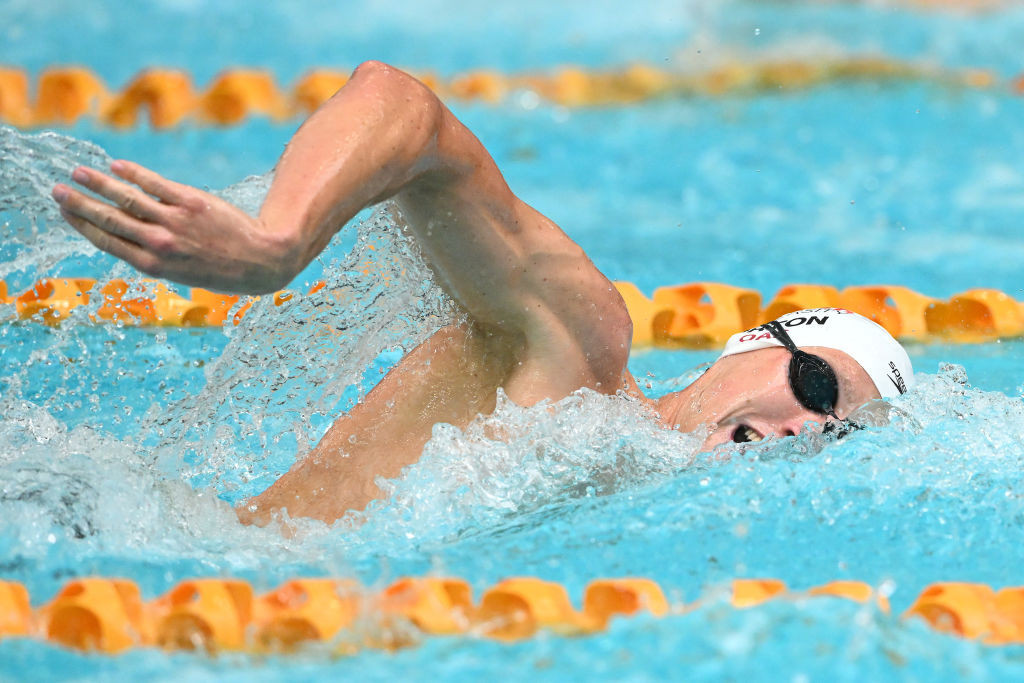 Horton, competing at the Australian trials for the 2023 World Swimming Championships. GETTY IMAGES