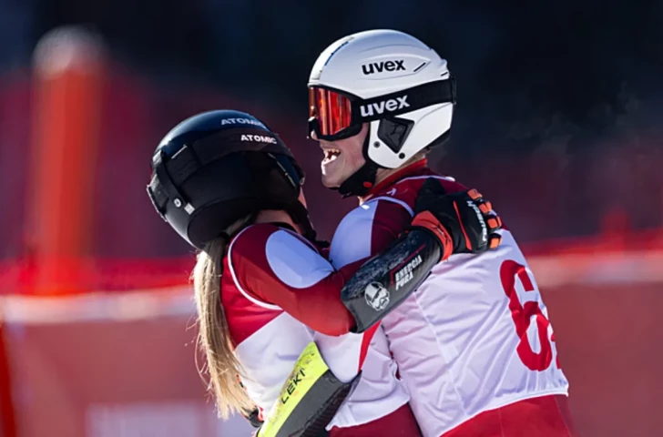 Austria was the protagonist of the Alpine skiing event on day 7 at Gangwon 2024. OIS / IOC