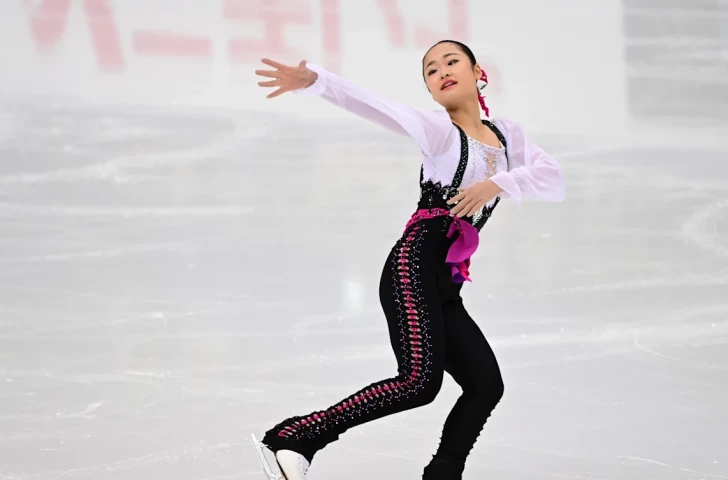 Mao Shimada, 15, is the reigning junior world champion and already a big star in figure skating. OIS