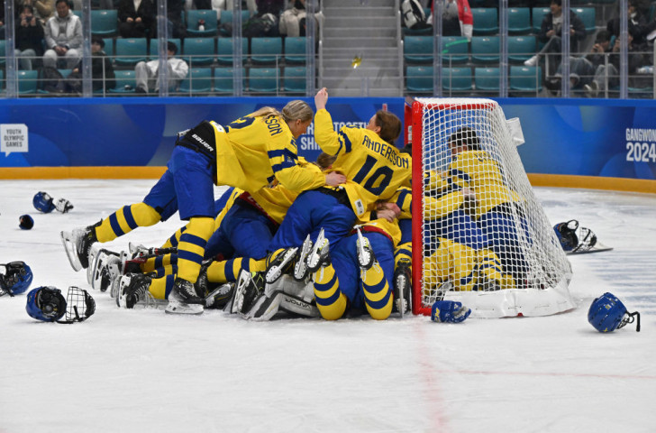 Day 12 at Gangwon 2024: Swedish women's ice hockey team wins glory. GETTY IMAGES