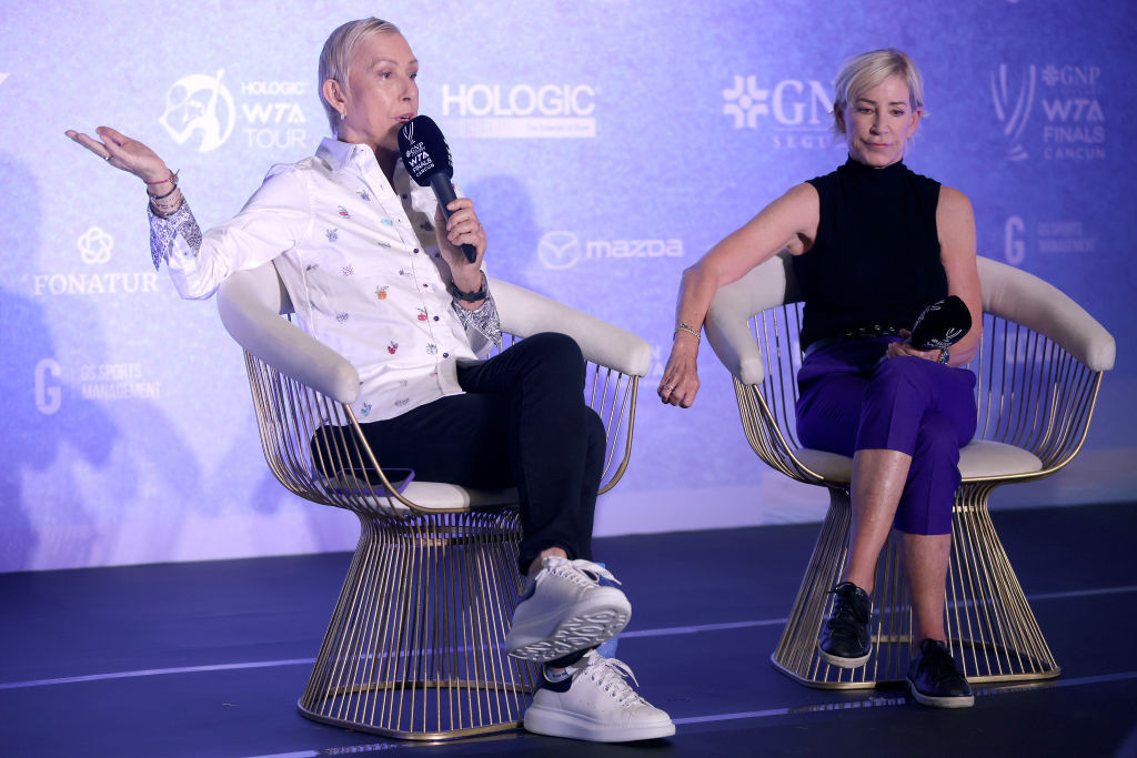 Chris Evert and Martina Navratilova criticise possible WTA Finals in Saudi Arabia. GETTY IMAGES