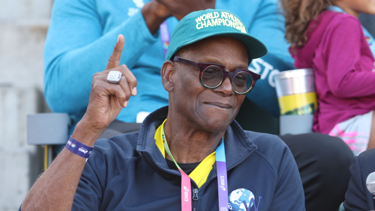 Bob Beamon, at the 2022 World Athletics Championships at Hayward Field in Oregon. GETTY IMAGES