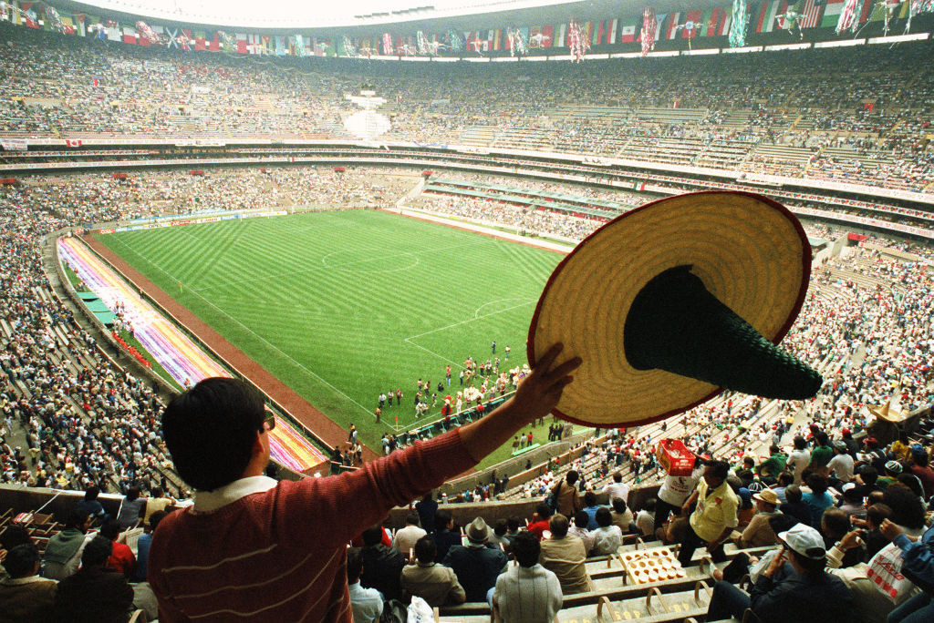 The Azteca Stadium opened the 1986 World Cup in Mexico. GETTY IMAGES