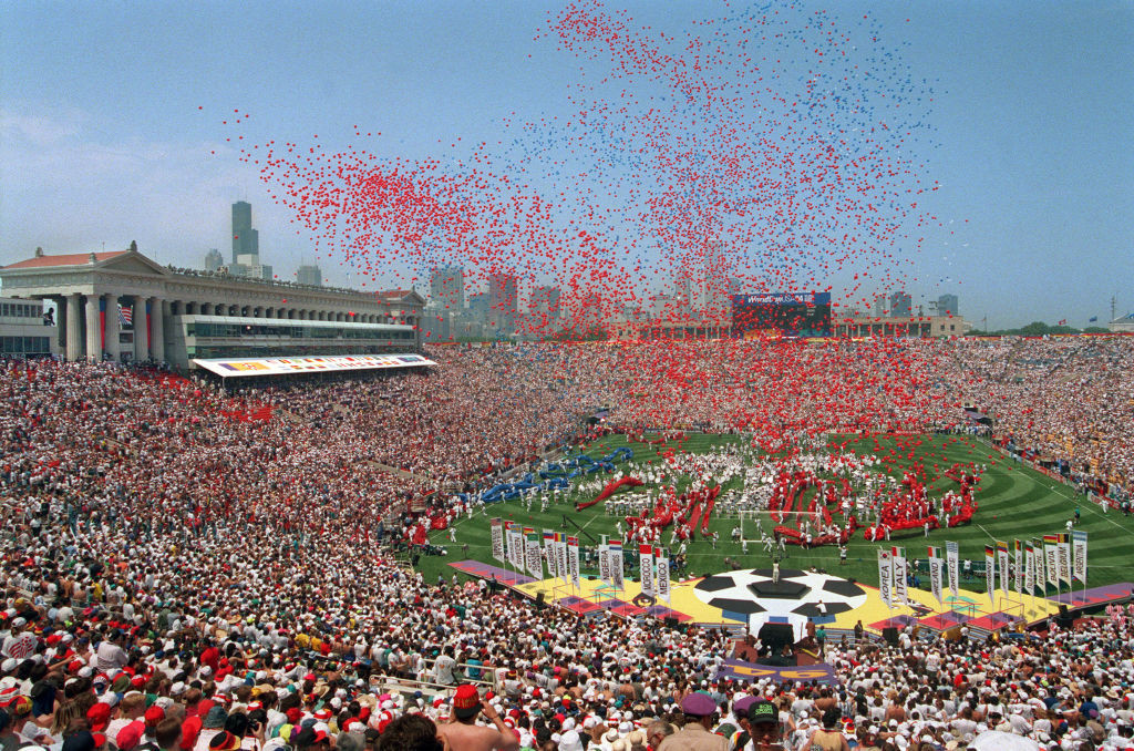 Chicago hosted the opening match of the only World Cup held in the USA, in 1994. GETTY IMAGES