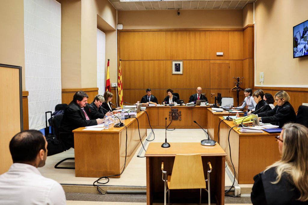 A picture of the trial taking place in Barcelona. GETTY IMAGES