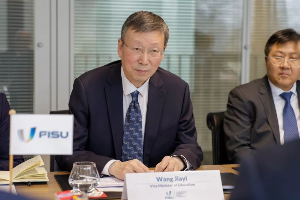 Mr. Wang Jiayi, Vice-Minister of Education of China.FISU